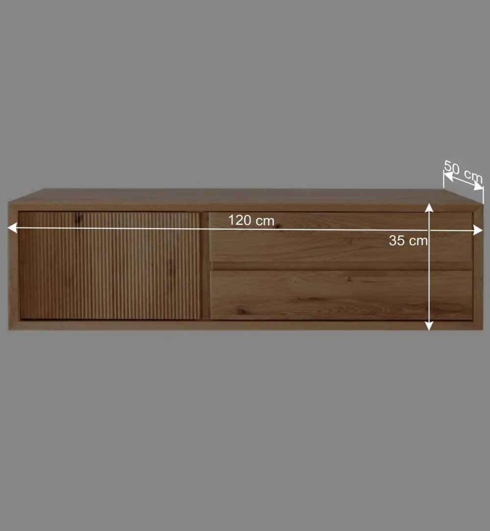Wohnen Tv & Hifi-Möbel|Lowboards<Hänge-TV-Board aus Wildeiche - Fredellia