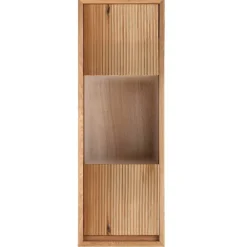 Wohnen Vitrinen<Hängevitrine aus Wildeiche Massivholz - Fredellia