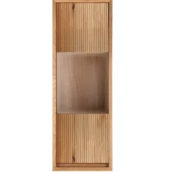 Wohnen Vitrinen<Hängevitrine aus Wildeiche Massivholz - Fredellia