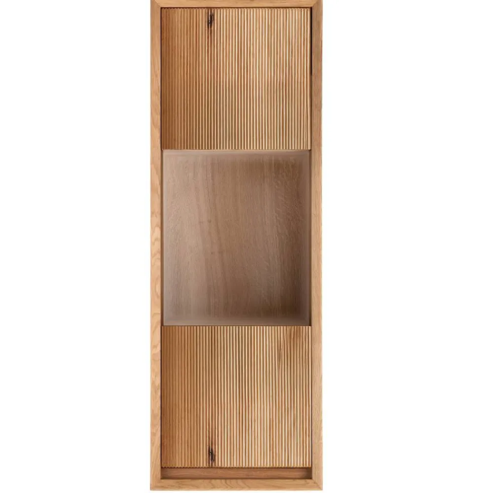 Wohnen Vitrinen<Hängevitrine aus Wildeiche Massivholz - Fredellia