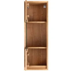 Wohnen Vitrinen<Hängevitrine aus Wildeiche Massivholz - Fredellia