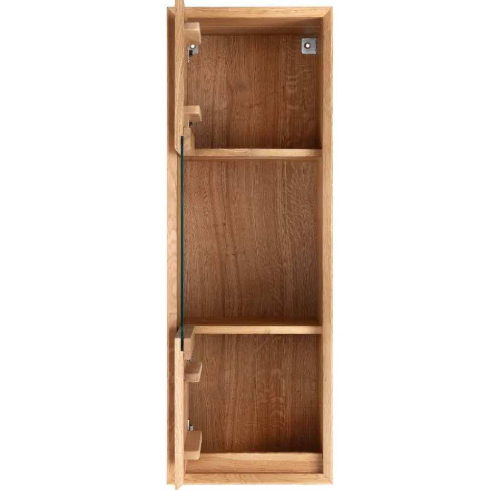 Wohnen Vitrinen<Hängevitrine aus Wildeiche Massivholz - Fredellia