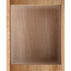 Wohnen Vitrinen<Hängevitrine aus Wildeiche Massivholz - Fredellia