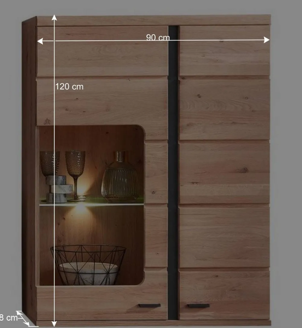 Wohnen Vitrinen<Hängevitrine mit LED Beleuchtung - Mattadore