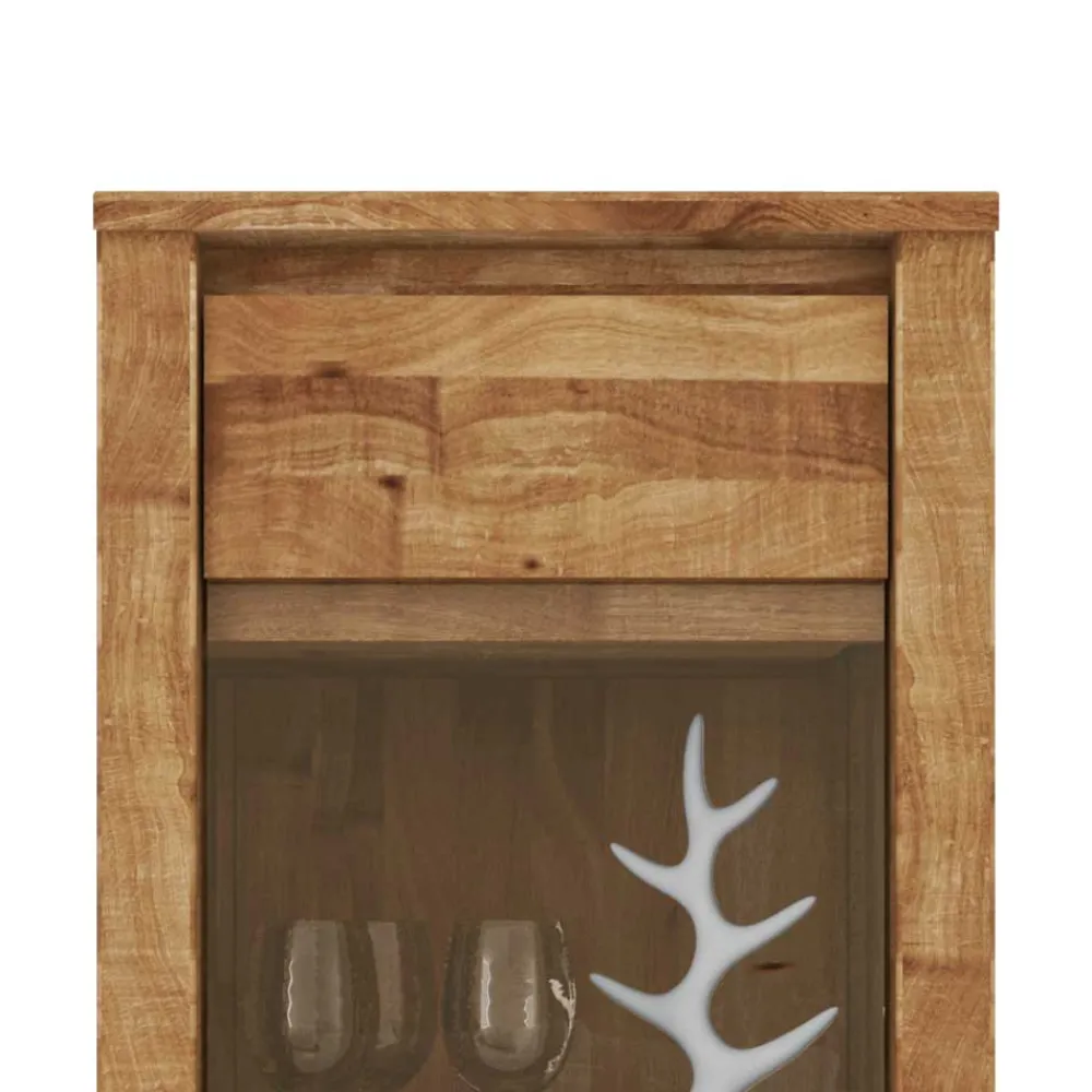 Wohnen Vitrinen<Hängevitrine Nadalia aus Wildeiche Massivholz