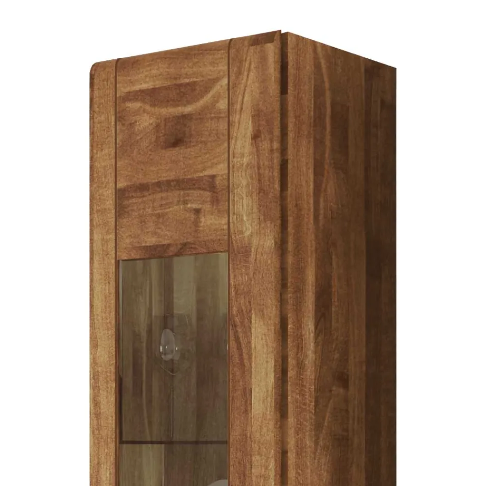 Wohnen Vitrinen<Hängevitrine Vaskov aus Wildeiche Massivholz