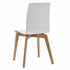 Wohnen Stühle<Hochdrucklaminat Stuhl in Weiß - Sonda (2er Set)
