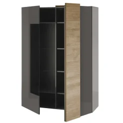Wohnen Schränke<Hochglanz Highboard mit Glas - Eracosta