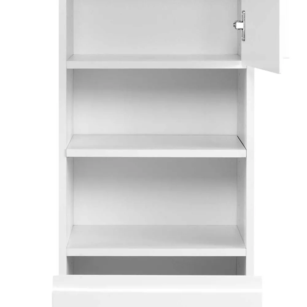 Wohnen Schränke<Hochglanz Hochschrank Concetada in Weiß