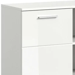 Wohnen Sideboards<Hochglanz Kommode in Weiß mit drei Türen - Rugova