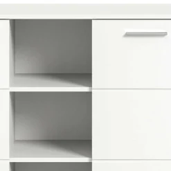 Wohnen Sideboards<Hochglanz Kommode in Weiß mit drei Türen - Rugova