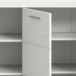 Wohnen Sideboards<Hochglanz Kommode in Weiß mit drei Türen - Rugova