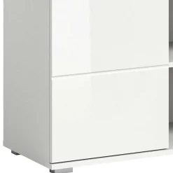 Wohnen Sideboards<Hochglanz Kommode in Weiß mit drei Türen - Rugova