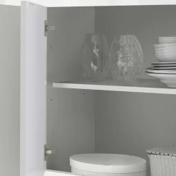 Wohnen Sideboards<Hochglanz Sideboard in Weiß 4-türig - Sogno