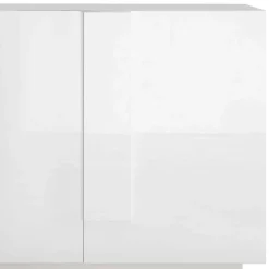 Wohnen Sideboards<Hochglanz Sideboard mit 3 Türen in Weiß - Kerym