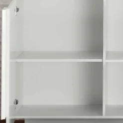 Wohnen Sideboards<Hochglanz Sideboard mit 4 Türen in Weiß - Kerym