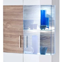 Wohnen Schränke<Hochglanz Vitrine in Weiß - Icadro