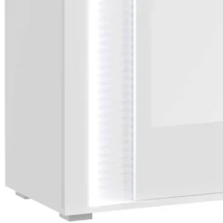 Wohnen Schränke<Hochglanz Vitrine mit LED in Weiß - Gomata