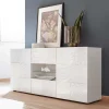 Wohnen Sideboards<Hochglänzend lackiertes Sideboard in Weiß - Vascaub