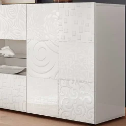 Wohnen Sideboards<Hochglänzend lackiertes Sideboard in Weiß - Vascaub