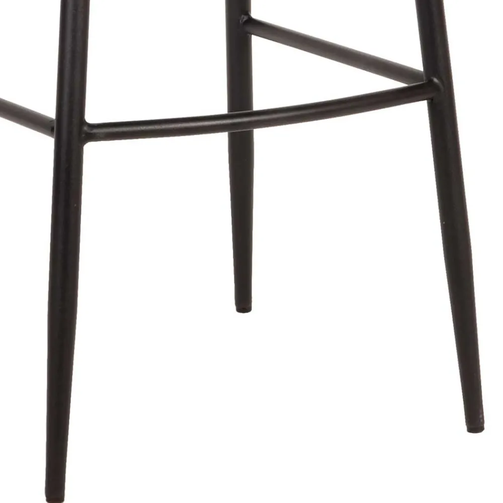 Wohnen Hocker<Hochhocker in Rostfarben Braun Samt - Zykla (2er Set)