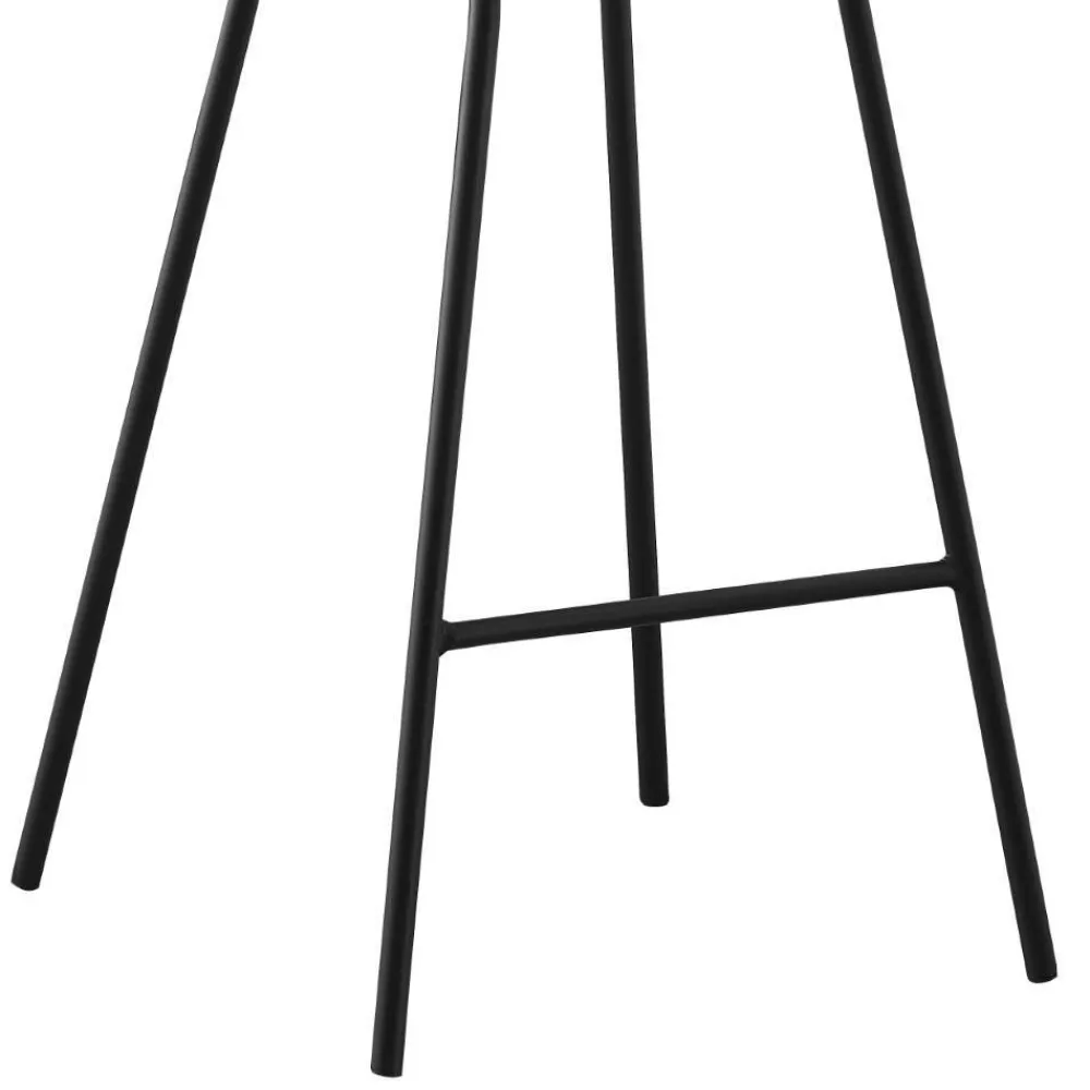 Wohnen Hocker<Hochhocker in Schwarz Kunststoff PP - Terryola (4er Set)