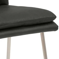 Wohnen Hocker<Hochhocker mit Rückenlehne in Dunkelgrau - Hobart