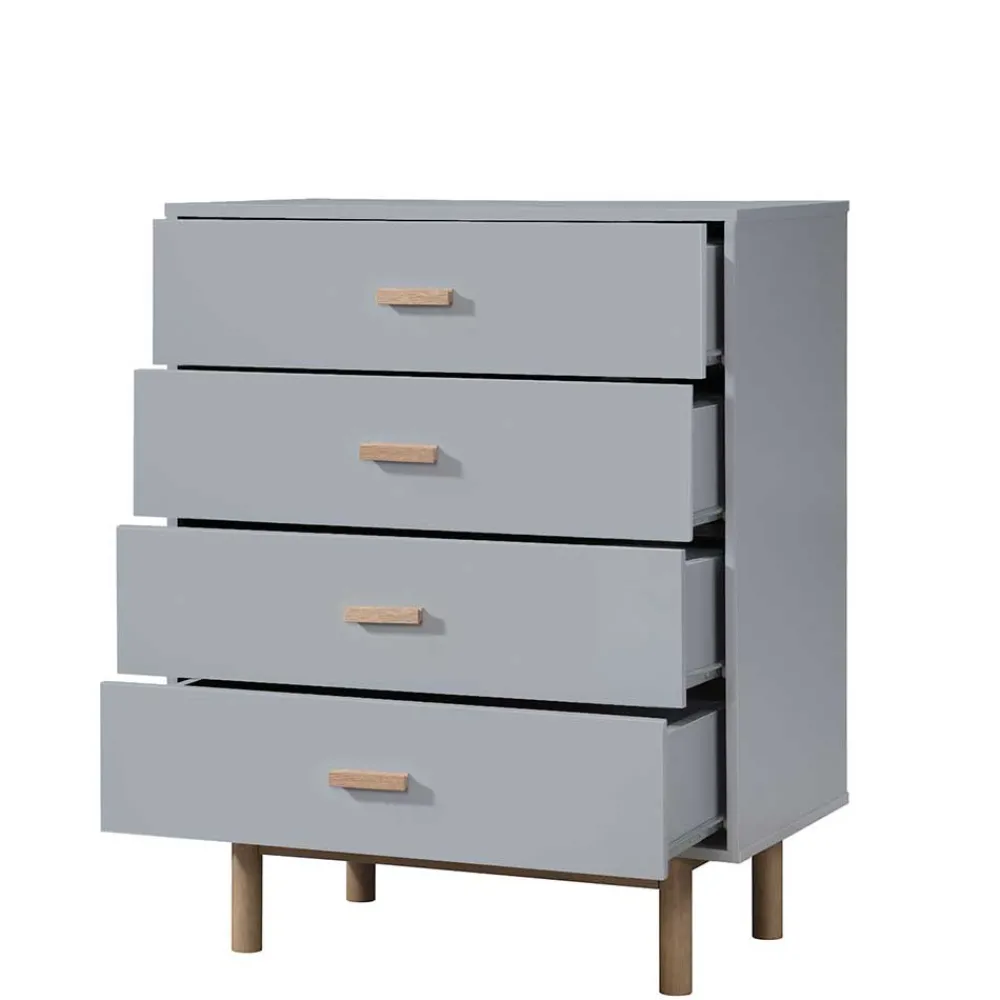 Wohnen Kommoden<Hochkommode - zweifarbiger Scandi Chic - Caldaro