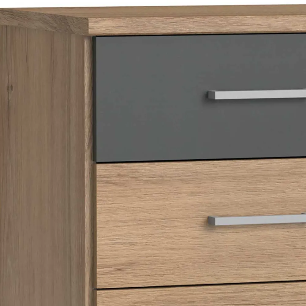 Wohnen Kommoden<Hochkommode mit sechs Schubladen - 46x106x40 cm - Leviza