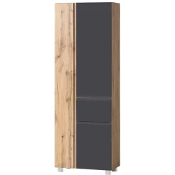 Wohnen Schränke<Hochschrank mit drei Türen mit Schublade - Jambi