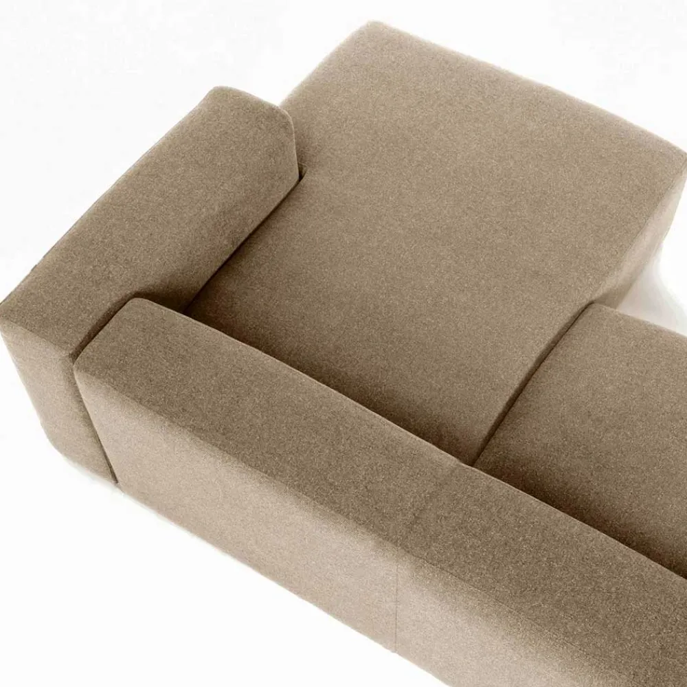 Wohnen Sofas<Hochwertige Chenille Eckcouch in Beige - Crotone