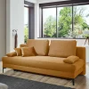 Wohnen Betten|Sofas<Hochwertige Klappcouch in hellem Braun - Heavens