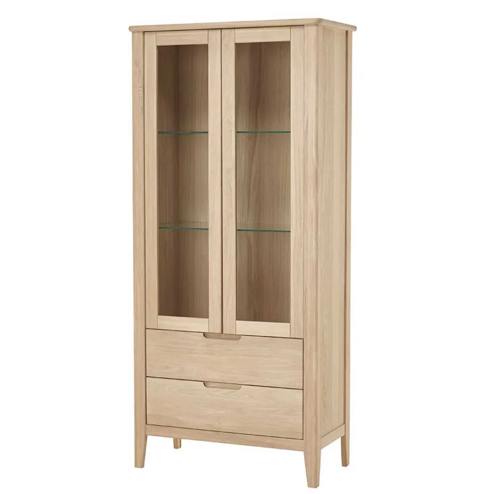 Wohnen Vitrinen<Hochwertige Massivholz Vitrine 2-türig - Vangus I