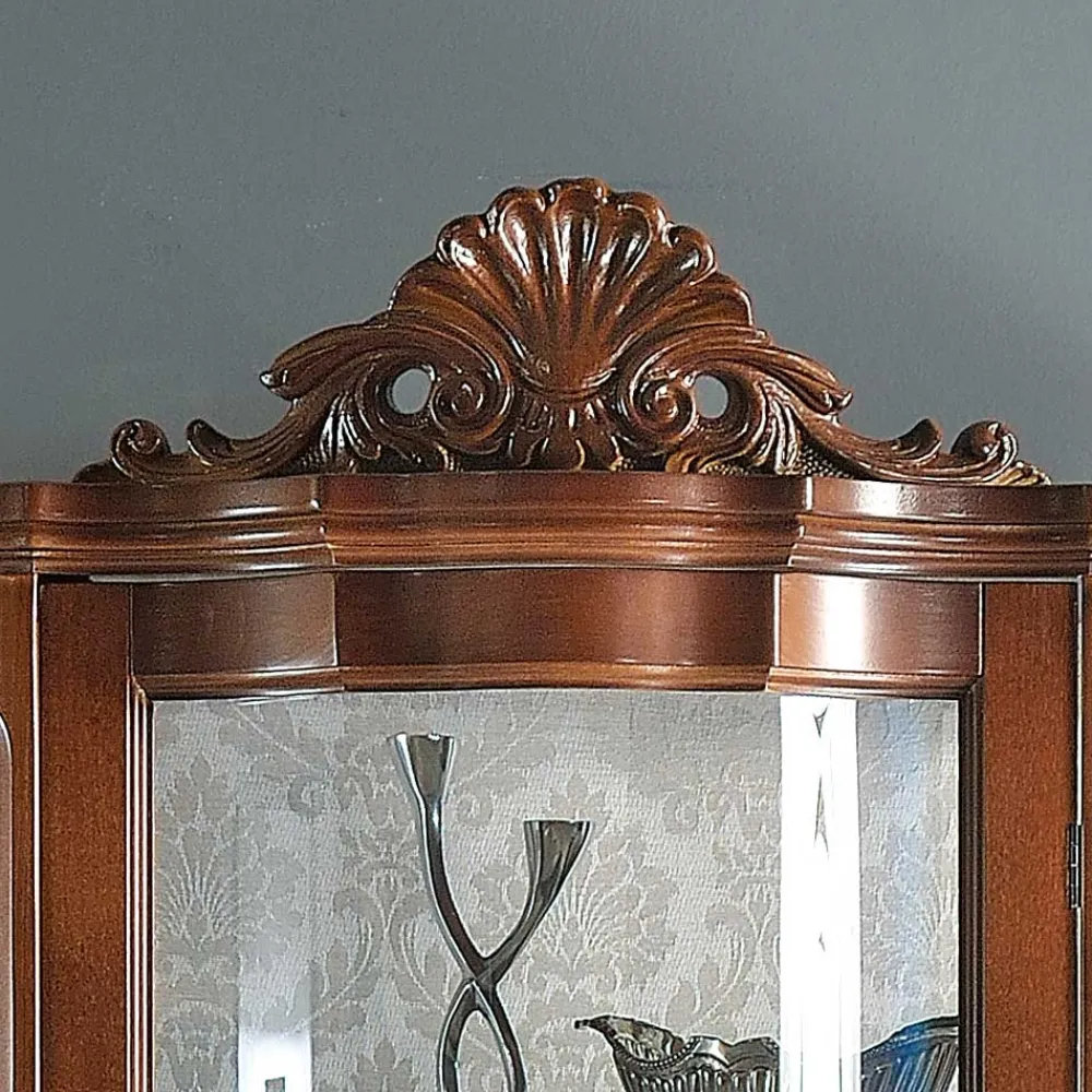 Wohnen Vitrinen|Schränke<Hochwertige Vitrine im Barock Stil Dentro 214cm hoch