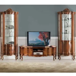 Wohnen Vitrinen|Schränke<Hochwertige Vitrine im Barock Stil Dentro 214cm hoch