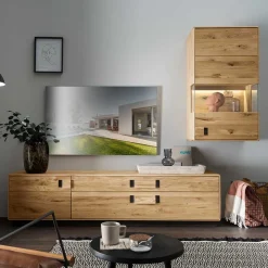 Wohnen Wohnwände<Hochwertige Wohnzimmermöbel Set - Xeddos (zweiteilig)