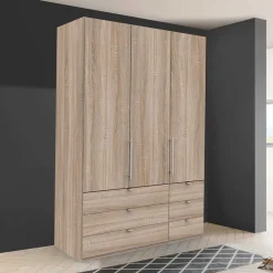 Wohnen Kleiderschränke<Hochwertiger Schlafzimmerschrank foliert Holzoptik - Zayun