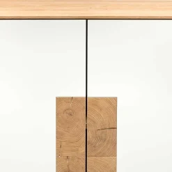 Wohnen Highboards<Hochwertiges Highboard in Weiß & Eiche - Smonia