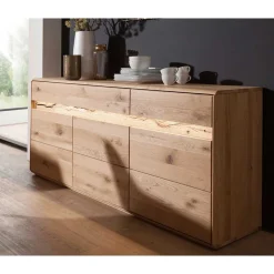 Wohnen Sideboards<Hochwertiges Wildeiche Sideboard 184x86x44 cm - Acmida