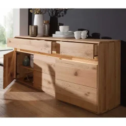 Wohnen Sideboards<Hochwertiges Wildeiche Sideboard 184x86x44 cm - Acmida