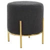 Wohnen Hocker<Hocker in Anthrazit Boucle Bezug - Perceval