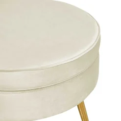 Wohnen Hocker<Hocker in Beige Samtbezug - Mamba