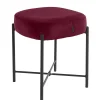 Wohnen Hocker<Hocker in Bordeaux Rot Samt - Car