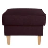 Wohnen Hocker<Hocker in Bordeaux Rot und Buche - Sanjuas