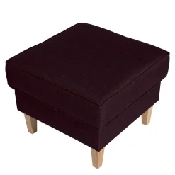 Wohnen Hocker<Hocker in Bordeaux Rot und Buche - Sanjuas
