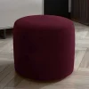 Wohnen Hocker<Hocker in Bordeauxrot Samtbezug matt - Canopuss