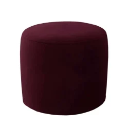 Wohnen Hocker<Hocker in Bordeauxrot Samtbezug matt - Canopuss