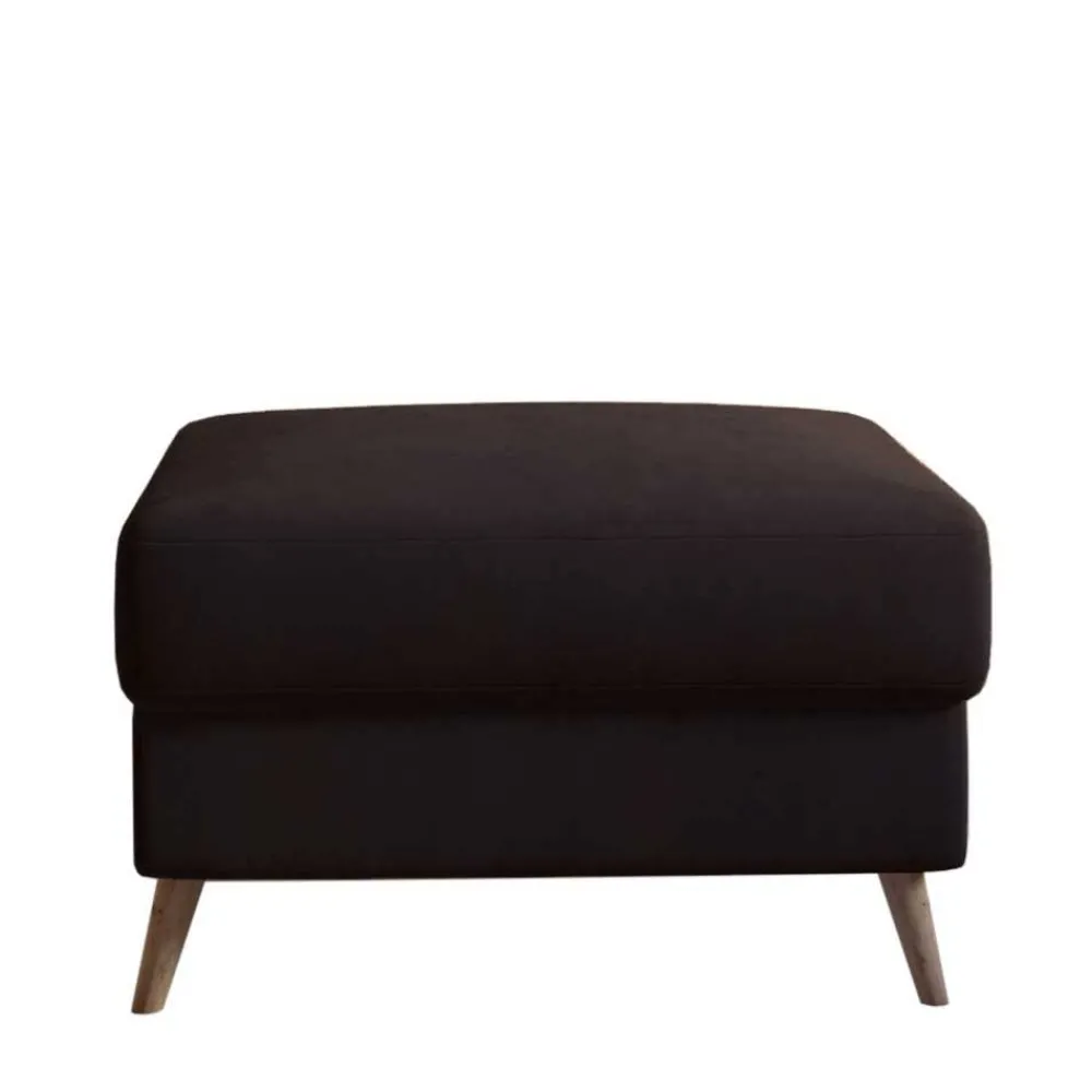 Wohnen Hocker<Hocker in Dunkelbraun und Holz Natur - Smento