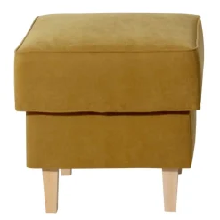 Wohnen Hocker<Hocker in Gelb Veloursstoff - Tablon