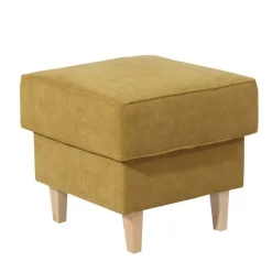 Wohnen Hocker<Hocker in Gelb Veloursstoff - Tablon